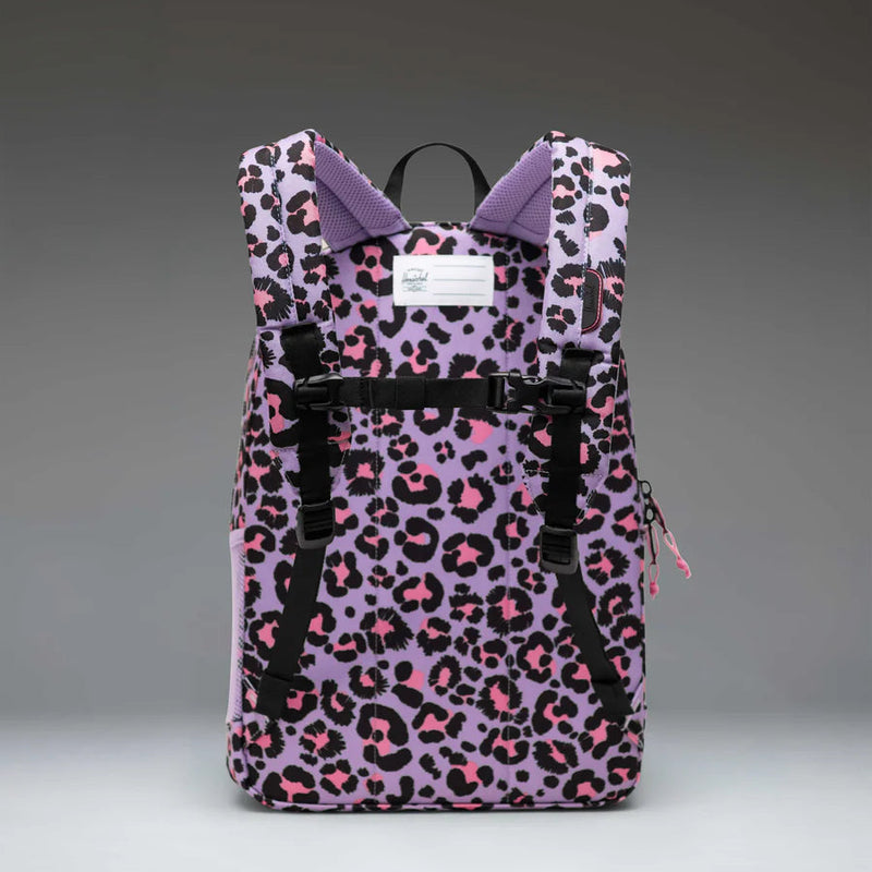 Herschel Scribble Leopard Sachet Pink Heritage Youth Backpack