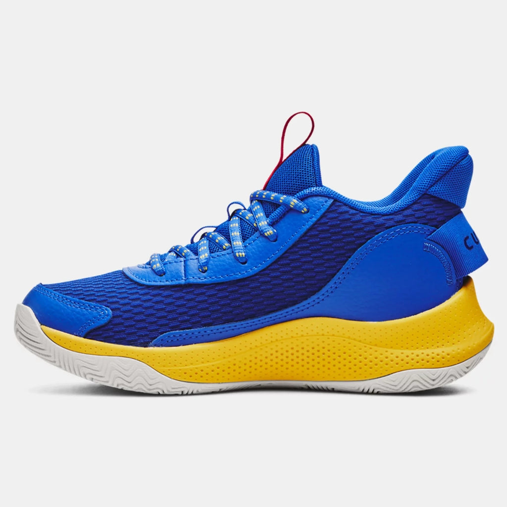 Under Armour Royal/Versa Blue/Taxi Curry 3Z7 Youth Basketball Shoe