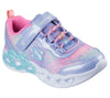 Skechers Lavender Heart Jewels Infinite Heart Lights Children's Sneaker