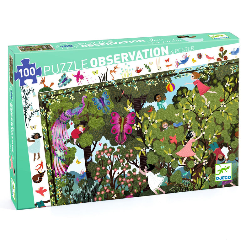 Djeco Garden Playtime 100 Piece Observation Puzzle