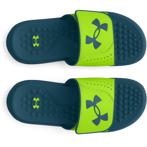 Under armour 2025 slides blue