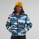 The North Face Optic Blue Mountain Print Mt Chimbo Hooded Jacket