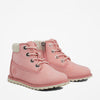 Timberland Pink Pokey Pine Side Zip Mid Toddler Boot