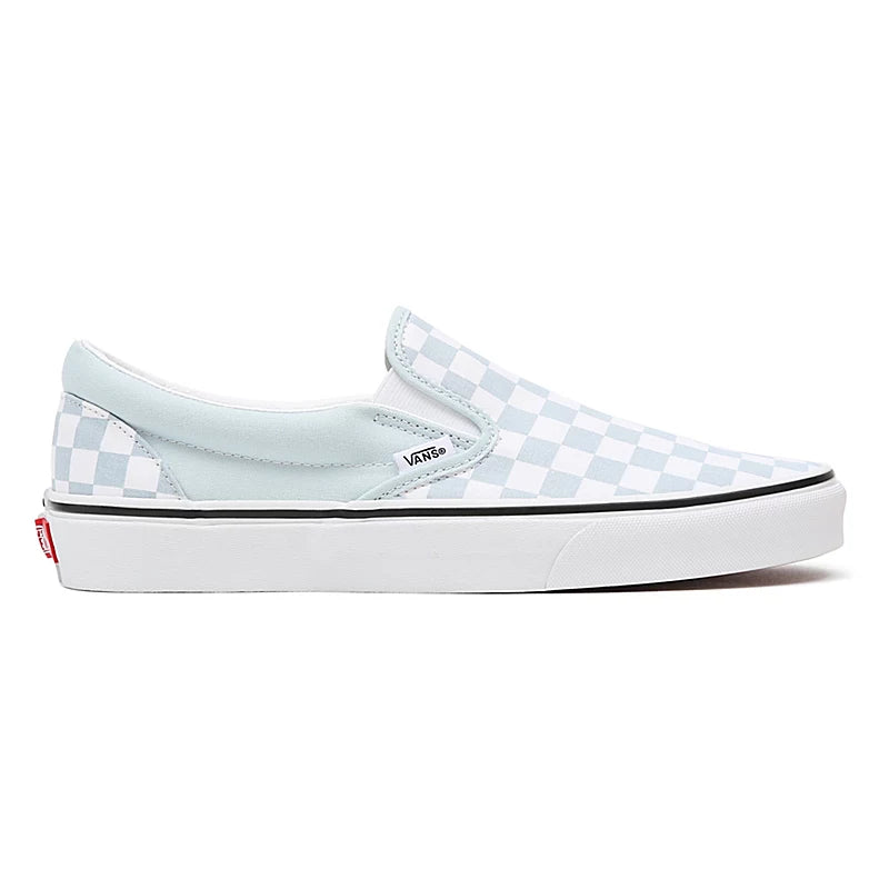 Light blue checkerboard slip 2025 on vans