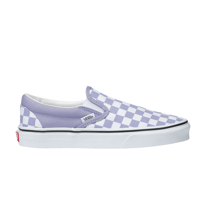VANS Colour Theory Purple Heather Checkerboard Classic Slip On