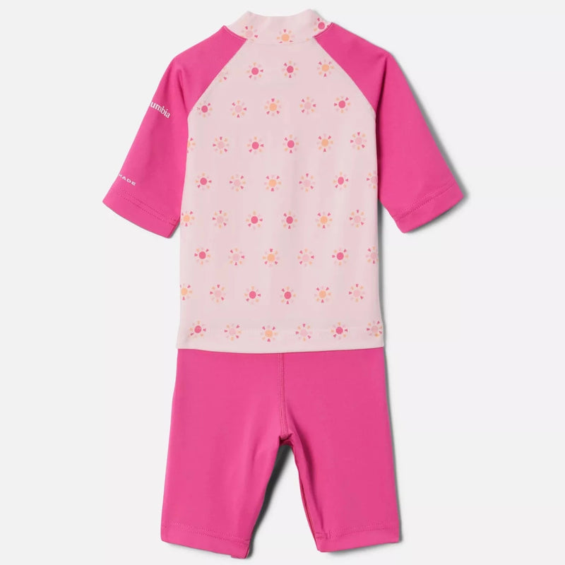 Columbia Satin Pink Summa Suns Sandy Shores Toddler Sunguard Suit