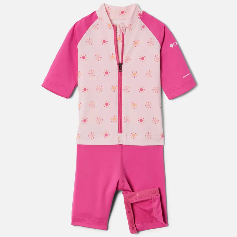 Columbia Satin Pink Summa Suns Sandy Shores Toddler Sunguard Suit