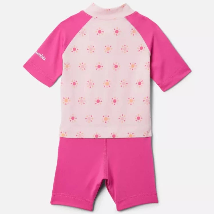 Columbia Satin Pink Summa Suns Sandy Shores Baby Sunguard Suit