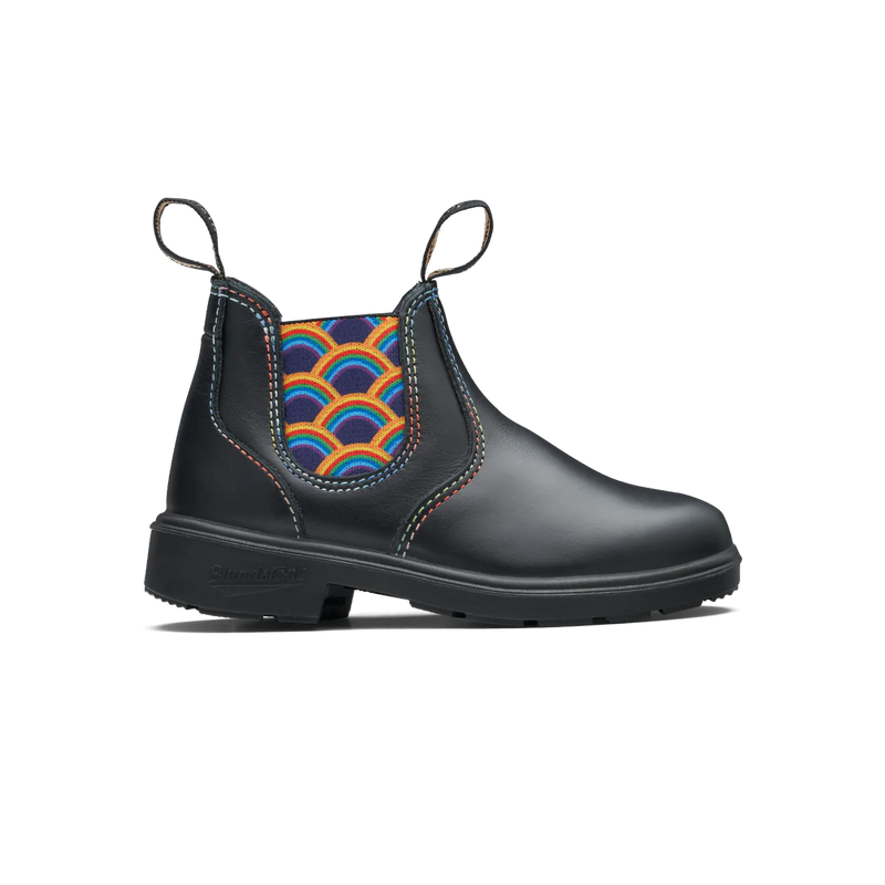 Kids black work boots best sale