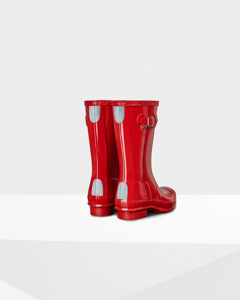 Hunter Military Red Original Kids Gloss Rain Boot – Twiggz