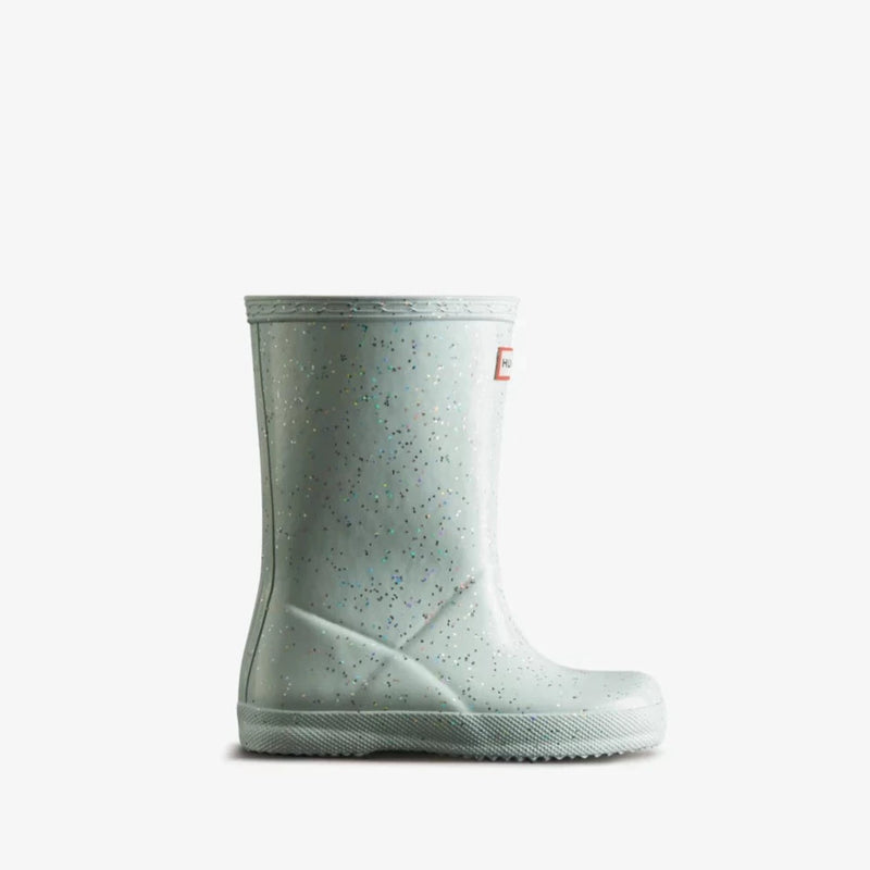 Hunter Gentle Blue Kids First Giant Glitter Rain Boot