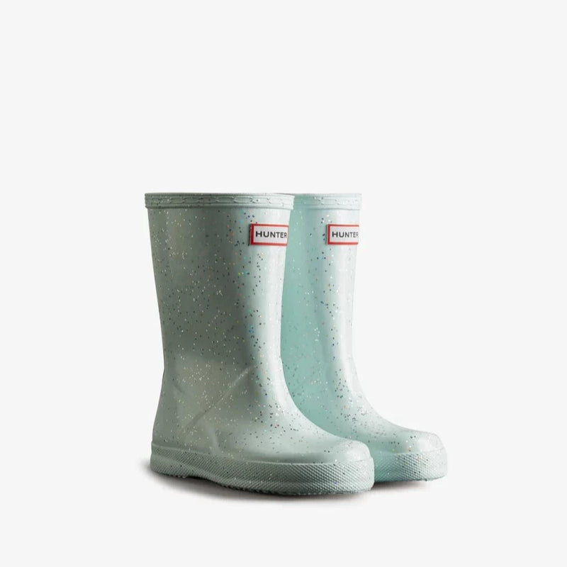 Hunter Gentle Blue Kids First Giant Glitter Rain Boot Twiggz