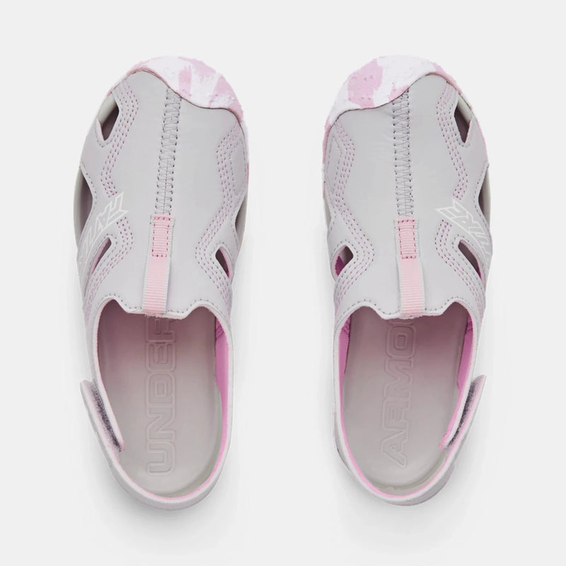 Pink and grey sandals online