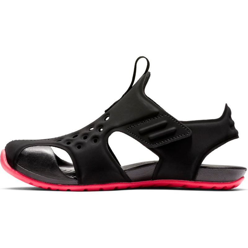 Nike Black/Racer Pink Sunray Protect Children's Sandal