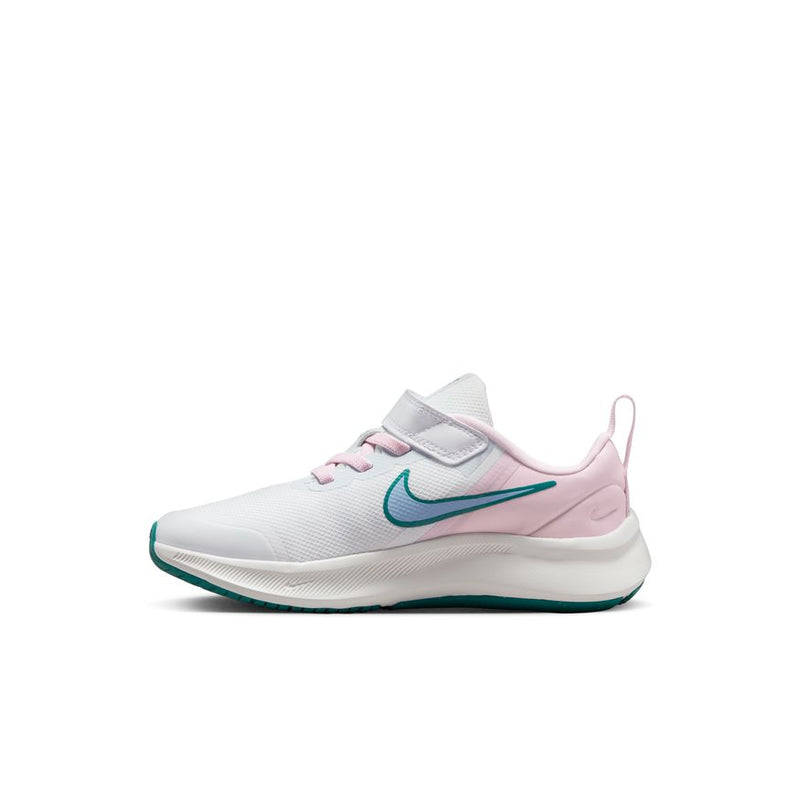 Twiggz Bliss/Pearl Children\'s Nike Runner White/Cobalt 3 Sneake – Pink A/C Star