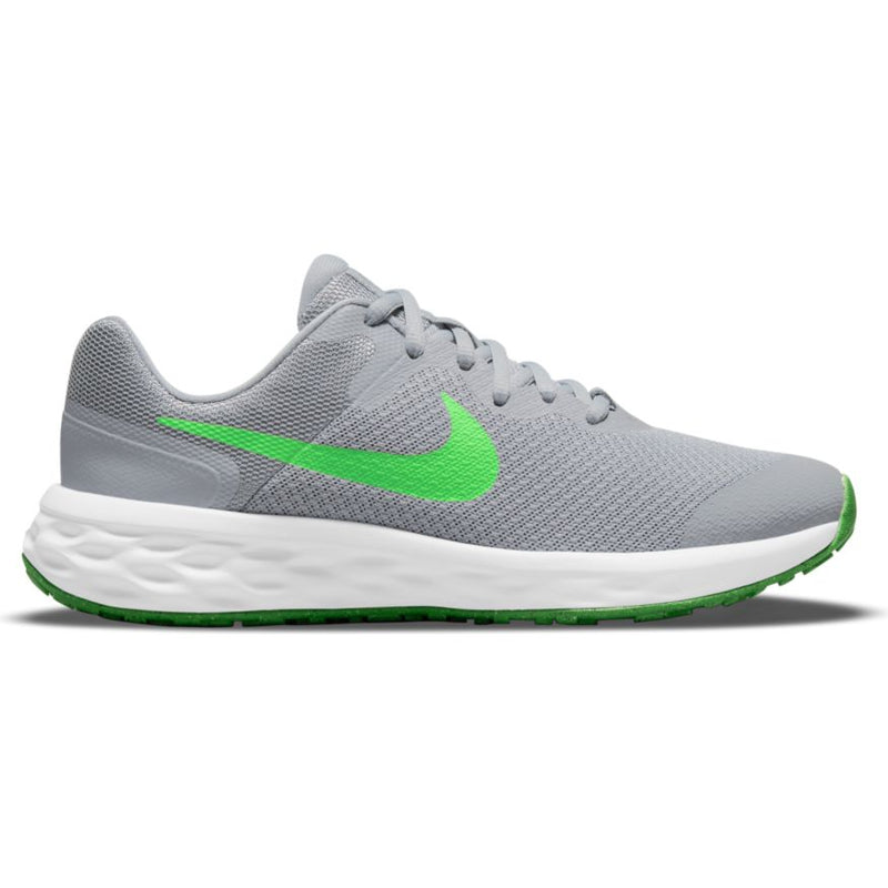 Nike Smoke Grey/Green Strike Revolution Youth Sneaker