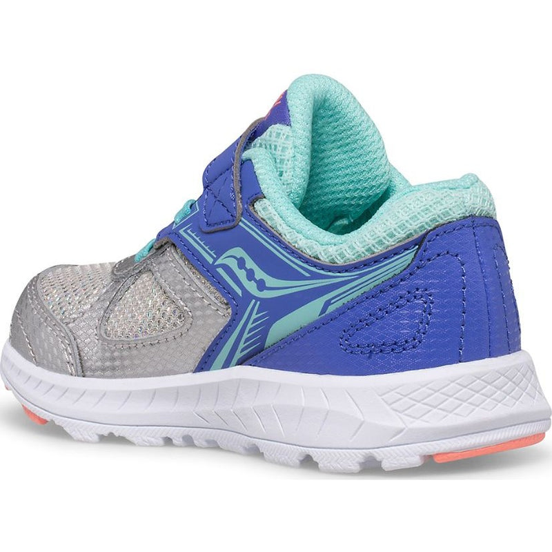 Saucony Silver/Periwinkle/Turquoise Cohesion 14 A/C Toddler Sneaker – Twiggz