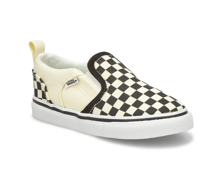 Checkerboard vans with black stripe online