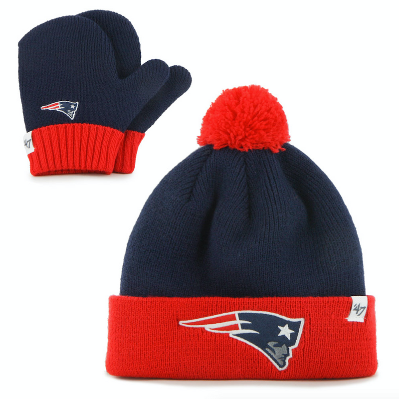 New England Patriots Infant Bam Bam Knit Set