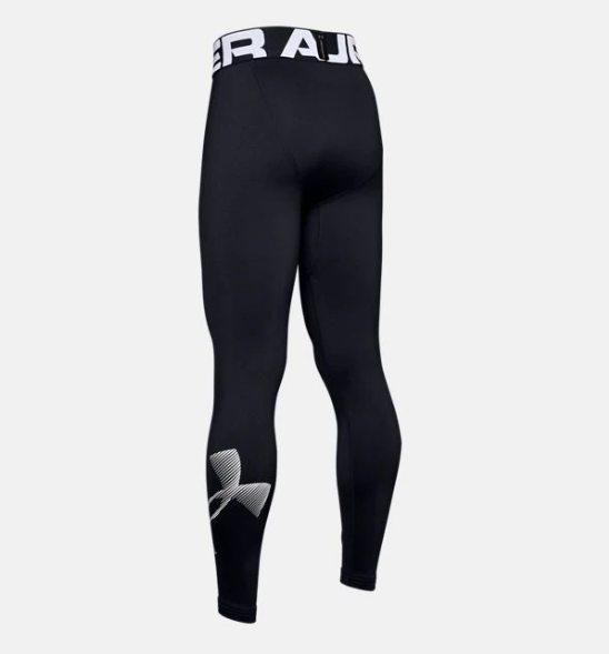 Under Armour Cold Gear Mens Compression Leggings (Black-Charcoal