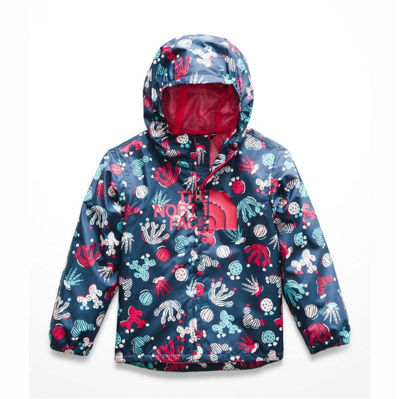 The North Face Blue Wing Teal Lino Print Infant Novelty Flurry Jacket