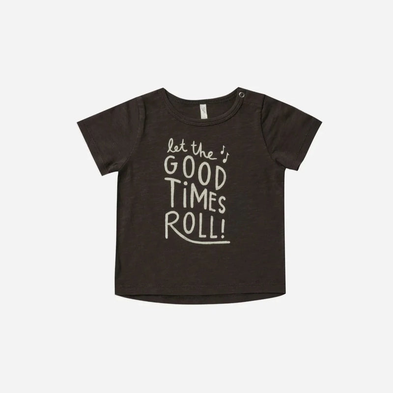Rylee + Cru Black Basic Baby/Toddler Tee