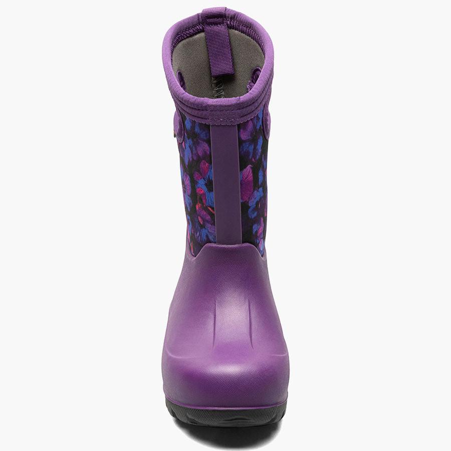 BOGS Purple Multi Petal Neo-Classic Boots