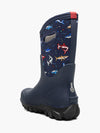 BOGS Navy Pixel Shark Classic Seamless Boots