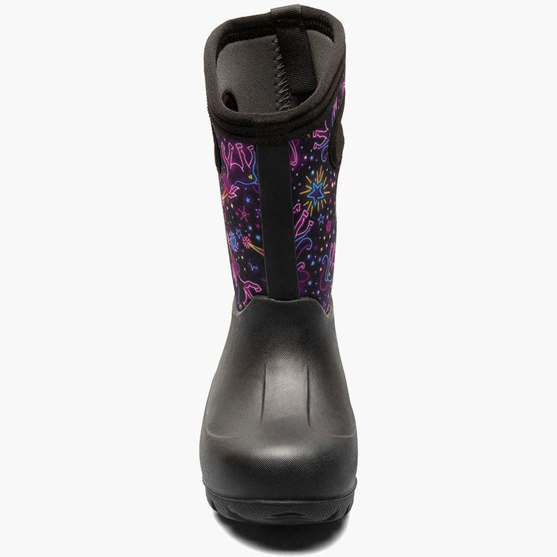 BOGS Black Multi Neon Unicorns Neo-Classic Boots