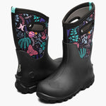 BOGS Black Multi Cosmic Forest Classic Seamless Boots