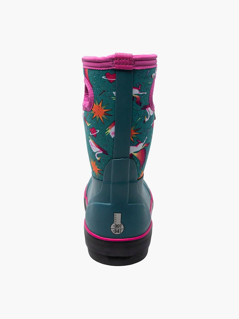 BOGS Teal Space Unicorns Classic II Boots