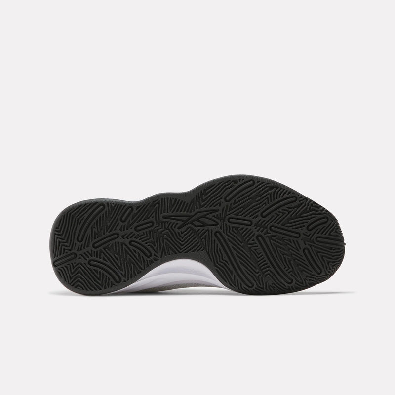 Reebok White/Core Black/Barely Grey Press Youth Sneaker
