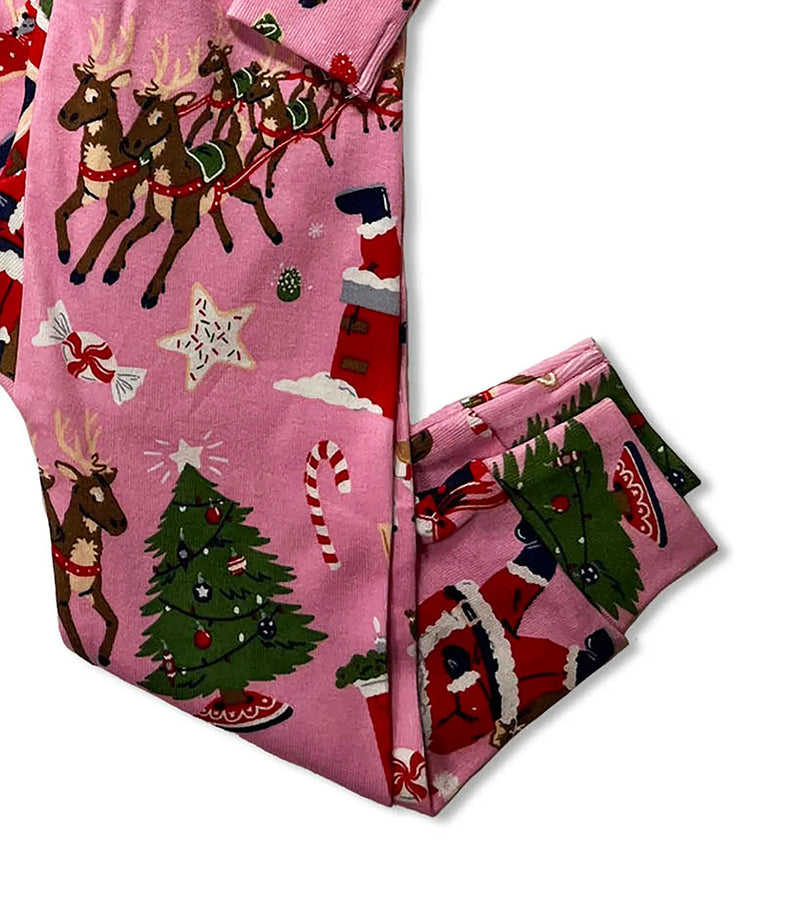 Books To Bed Pink Twas The Night Before Christmas Pajama Set
