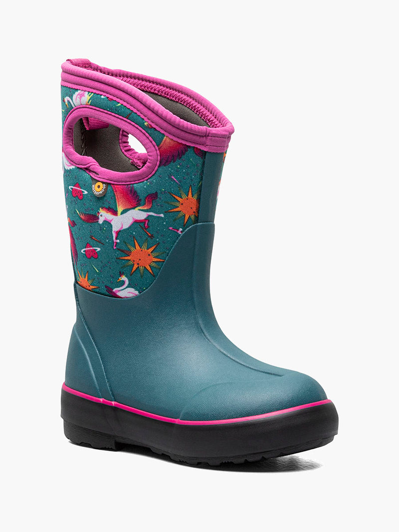 BOGS Teal Space Unicorns Classic II Boots