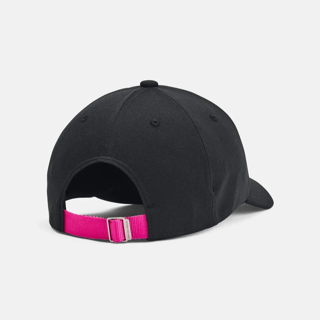 Under Armour Black/Rebel Pink Youth Adjustable Blitzing Cap