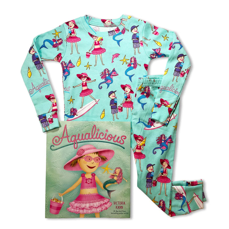 Books To Bed Aqualicious Book and Pajama Set