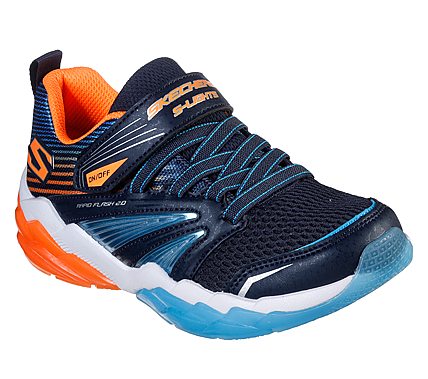 Skechers Navy/Orange Rapid Flash Sneaker