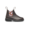 Blundstone Brown With Butterfly Lilac Elastic Kids' Boot