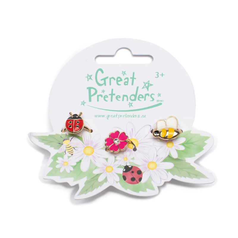 Great Pretenders Ladybug Garden Ring Set