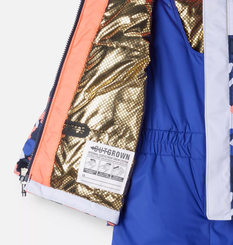 Columbia Collegiate Navy Winterbloom/Clematis Blue Mighty Mogul II Snowsuit