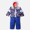 Columbia Collegiate Navy Winterbloom/Clematis Blue Mighty Mogul II Snowsuit