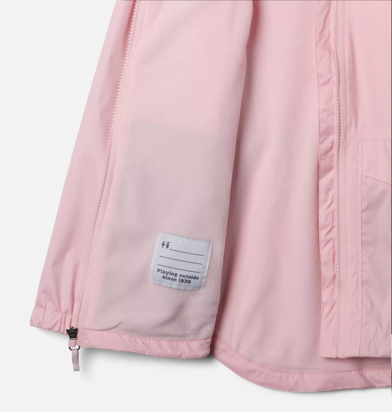 Columbia Satin Pink Rainy Trails II Fleece Lined Jacket