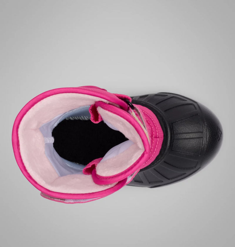 Columbia Pink Ice/Satin Powderbug Snowlite Toddler Winter Boot
