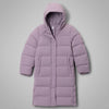 Columbia Shale Purple Amaze Puff Long Hooded Jacket