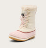 Sorel Snow/Pink Salt Nylon Yoot Pac Children’s Boot