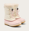 Sorel Snow/Pink Salt Nylon Yoot Pac Youth Boot