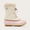 Sorel Snow/Pink Salt Nylon Yoot Pac Youth Boot