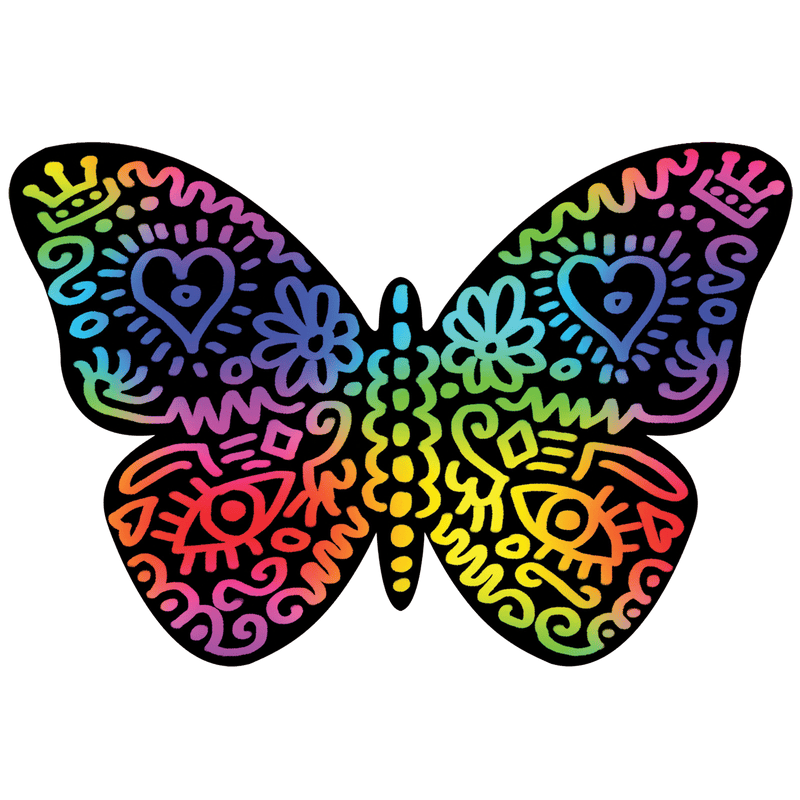 Butteflies Scratch Art Set