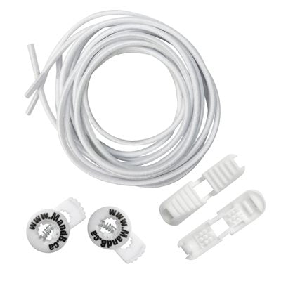 M&B White 48" Elastic Lace Locking System