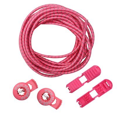 M&B Pink/Grey 48" Elastic Lace Locking System